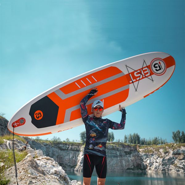 Quality Stand Up Inflatable Sup Paddle Flying Surfboard With Foot Rope for sale
