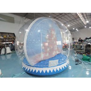 0.65mm PVC Inflatable Santa Snow Globe Ball Quadruple Stitching
