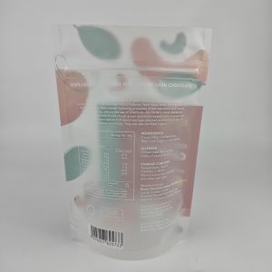 Custom Printed 100g 3.52oz Chocolate Coated Cashew Resealable Matte Finish Snack