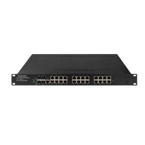 Wholesale Hardened POE Manageable Network Switch 24RJ45 4SFP from china suppliers