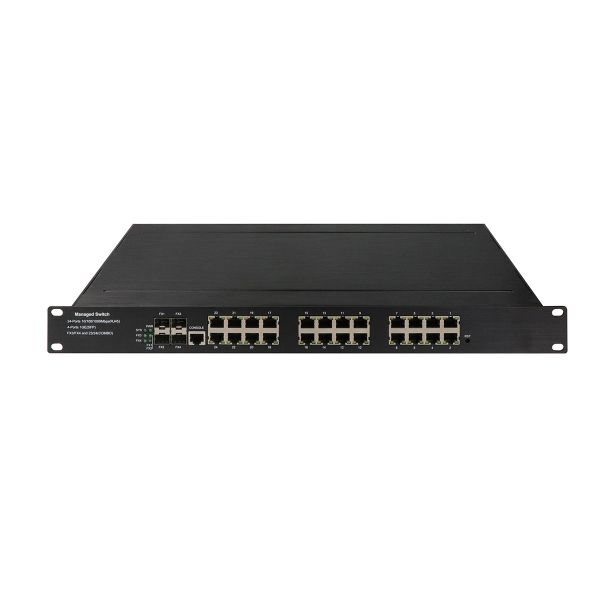 Custom Gigabit Managed PoE Switch 24port 100Mbps 24RJ45 industrial ethernet