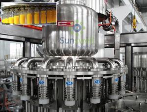 Wholesale High Efficiency Hot Filling Machine 3-In-1 Monoblock For Fruit Juice / Beverage from china suppliers
