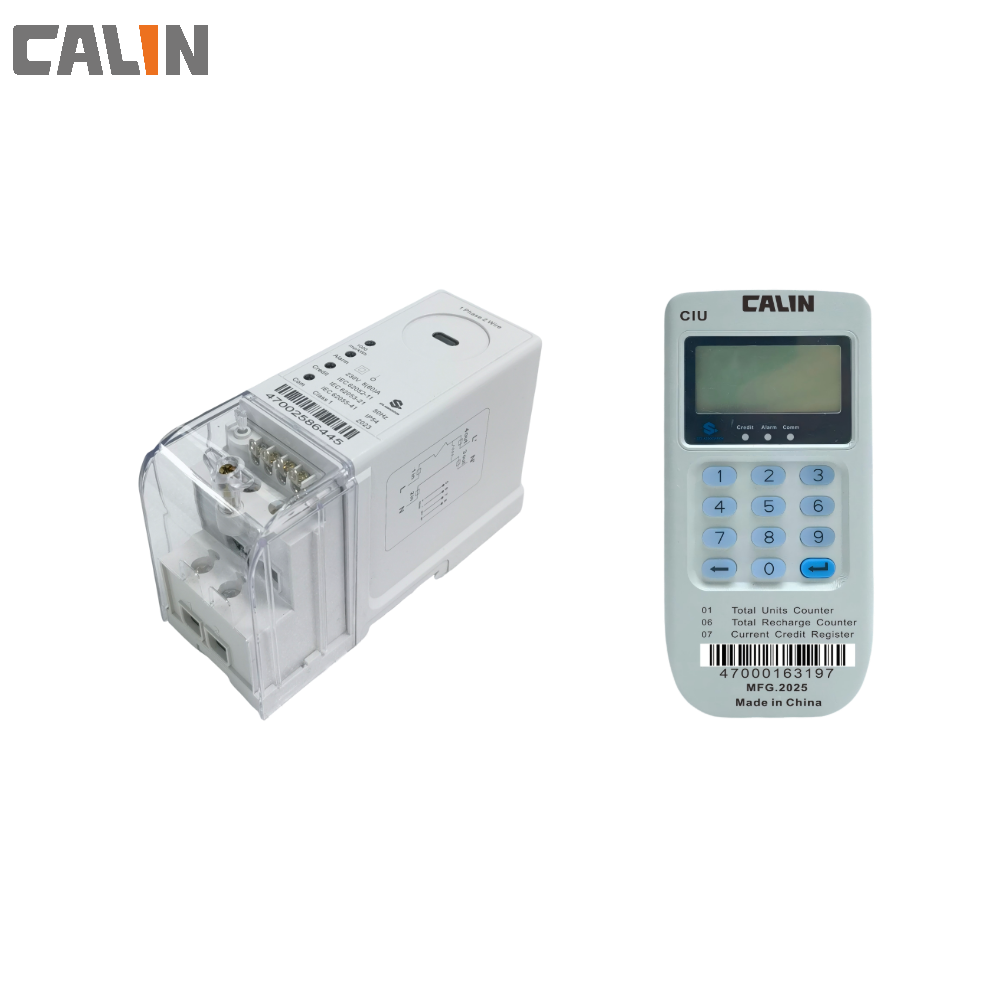 Split Type STS Prepaid Meters , Din Rail Power Meter With Ciu Pole Mounting
