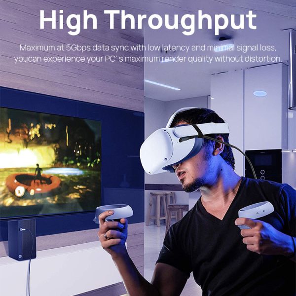 Oculus Quest 2 Link Virtual Reality Headset Cable 5Gbps 16FT Fast Charging