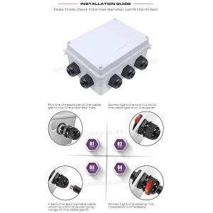 Non-Metallic Plastic Gray Cable Gland PG11, Adjustable 5-10mm Gland Connector