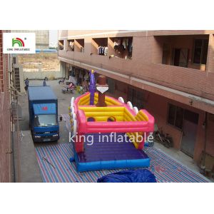 Colorful Dragon Inflatable Jumping Castle For Kindergartens 3m*7m*3m
