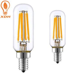 T25 E14 Vintage Edison Light Bulb Refrigerator Clear Amber Glass 2W 4W