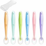 Clear Silicone Spoon Squeeze Feeder With Case Custom Pattern Printing