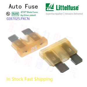 Micro Car Fuses Littelfuse 25A Gree 32V Dc Mfr. Part No 02870035.PXCN