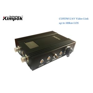60-100KM COFDM UAV Video Transmitter with AES Encryption and H.265 Decoding