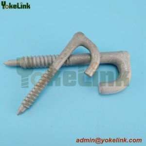 Wholesale Hot Dip Galvanized Drive Hook, 7/16 in fetter thread for line hardware from china suppliers