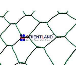 Professional Retaining Wall Mesh Cages , Woven Mesh Rock Gabion Baskets