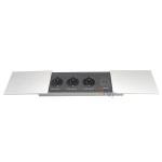 2021 new integrative double slip lid desktop embedded socket with usb