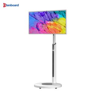 Qtenboard 23.8 32 Inch Wireless Rollable Smart Touch Screen TV Portable Touch