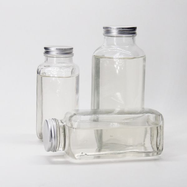 Glass Juice Bottles Squared Juice Glass Bottles With Tamper Proof Cap For Juice