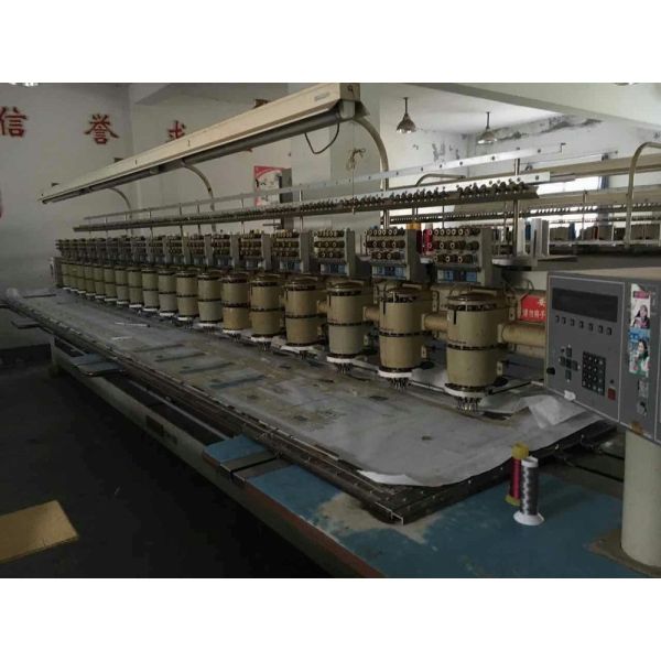 18 Heads Barudan Used Embroidery Machines , Used Monogram Machine Made In Japan