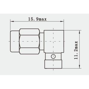 More Compact SSMA Male Right Angle RF Coax Connector for CXN3507/MF363A
