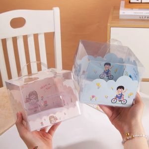 Wholesale Customizable Cake Containers Boxes AI CDR Or PDF from china suppliers