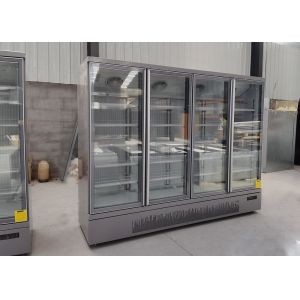 Commercial 1700L Upright Glass Door Cooler With SECOP Compressor