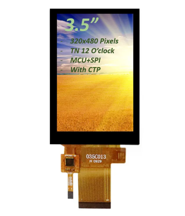 3.5 Inch TFT LCD Display with ILI9488 Driver and Capacitive Touch Panel for Embedded Devices