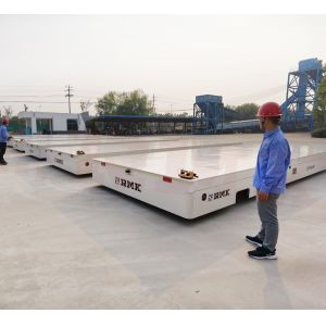 Multi-Drive Battery Transport Cart With Omni Wheels In Various Industrial Fields