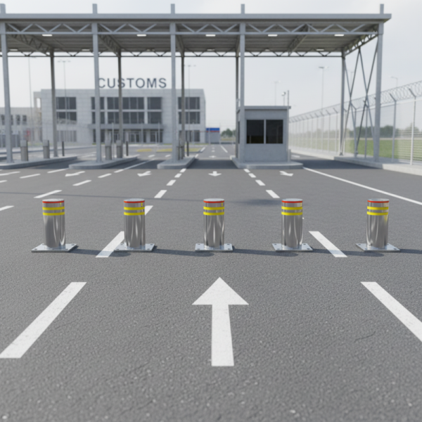 Rising Security Bollards for Vehicle Access