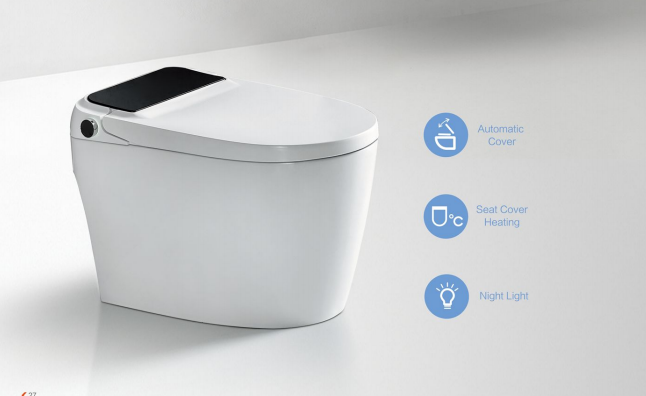China Self-cleaning Nozzle Bathroom Smart Toilet Offering Temperature Seat and 35 Kg Weight Designed for Enhanced User Comfort on sale