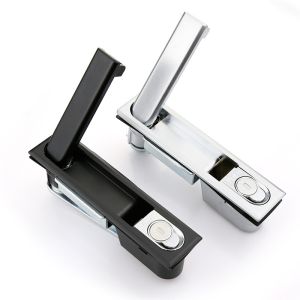 Push Button Swing Handle Lock Plastic Spraying Surface For Enclosure