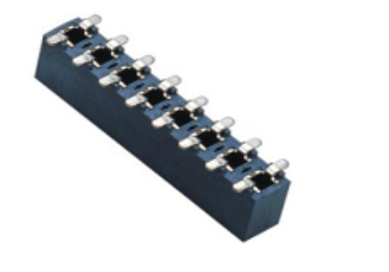 3.96mm Pitch Pin Header Female Receptacle Dual Row LCP Black Gold Plated SMT DIP