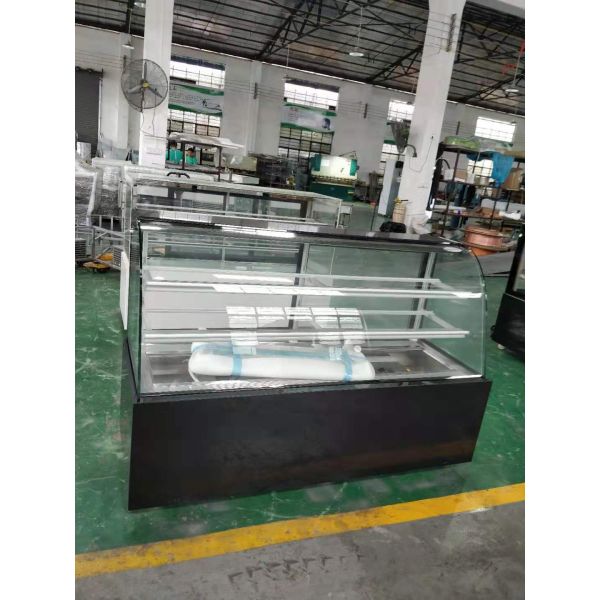 Best supplier commercial upright deep display cake refrigerator showcase for sale