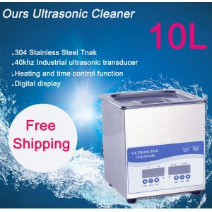 Wholesale Medical 10Liter Desktop Ultrasonic Cleaner 40KHZ With High Power Transducer from china suppliers