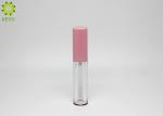 Custom Empty Lipgloss Containers Transparent Round Shape With Brush