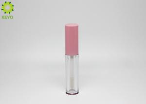 Custom Empty Lipgloss Containers Transparent Round Shape With Brush