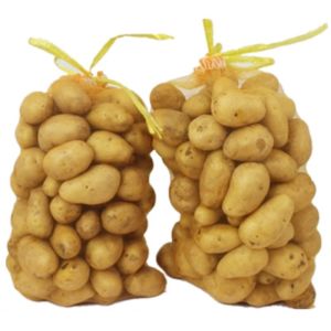 40*60cm Recycled PE Firewood Packaging Mesh Net Bag for Onion Garlic Potato