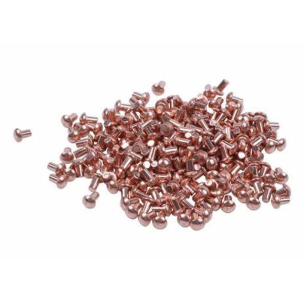 Carbon Steel round head solid rivet 7/16 1/2 Customized brass finishing solid