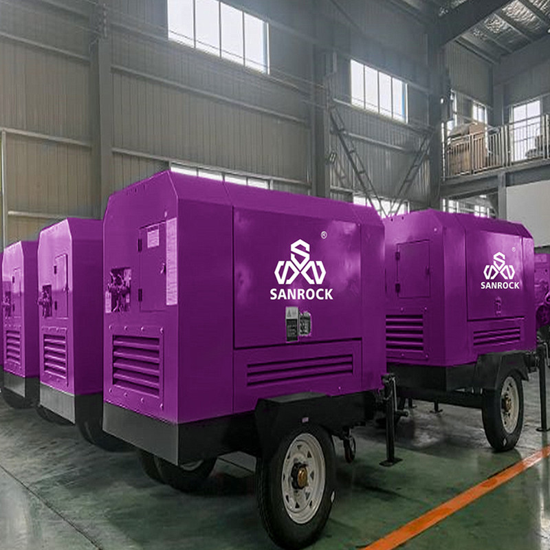 Screw Air Compressor 153KW Engine Diesel Air Compressor Portable Air Compressor Machine
