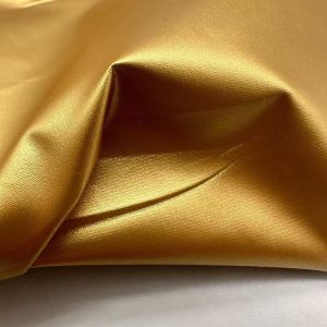 China 100% Polyester 104GSM Outdoor Jacket Fabric Water Resistant With Gilded Gold Fabric on sale