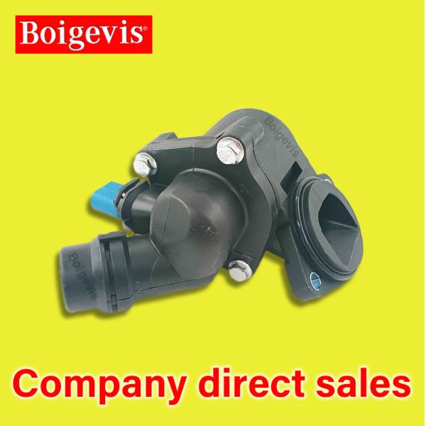 Quality OE 06B121111K Black Thermostat Replacement With A4 A6 Coolant System for sale