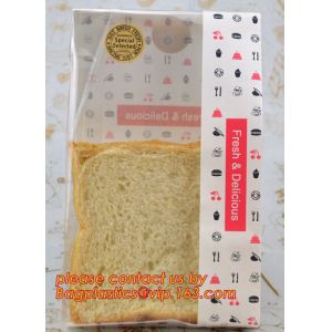 Logo Printable Food Grade Kraft Paper Bakery Bags with Windo, Custom Design