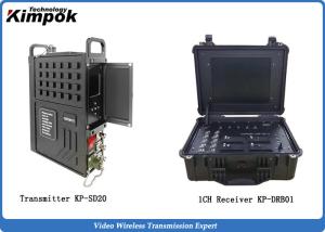 China Mobile Command Vehicle Wireless Video Transmitter AES Encryption with Portable Monitor Receiver on sale