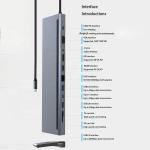 USB C Interface Multi-Function Type-C Dock With SD TF Adapter OEM/ODM Acceptcabl
