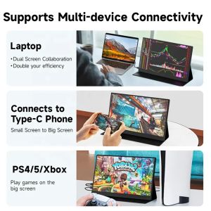 21.5 Inch FHD IPS Portable Monitor w/ USB-C - Business & Entertainment Display