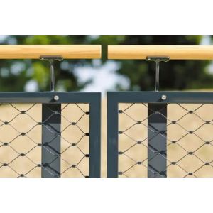 SS304 Knotted Wire Rope Mesh 3mm Steel Rope Net For Zoo Mesh Cable Mesh