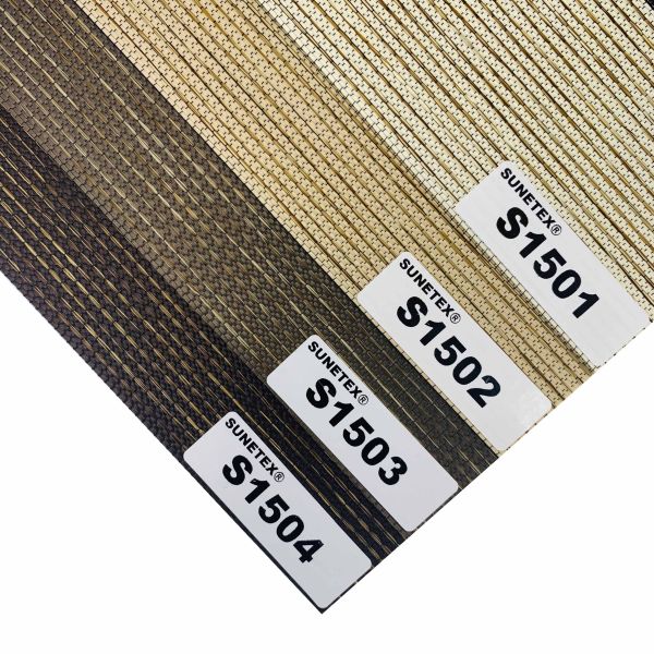 Customized Plain 100% Polyester Zebra Roller Blind Fabric for Window Blinds