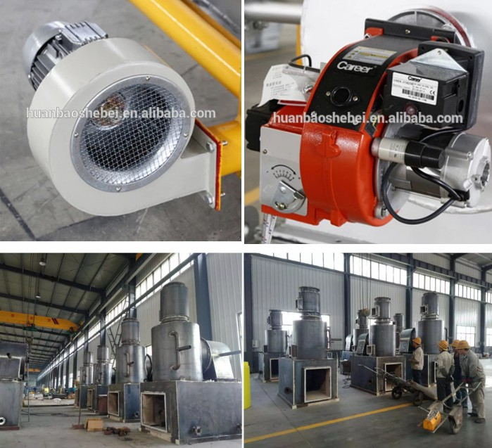 Black Animal Incinerator for Pet Crematorium Customized by Clients 1.7m*1.2m*2.3m