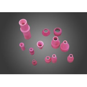 Air Cooled Tig Welding Pink Alumina Ceramic Nozzle For Sandblasting Argon-arc