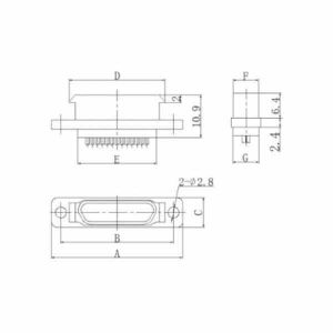 High-Density Micro Rectangular Electrical Connector: HUADA J30JA-51ZJ