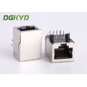 1 Port cat 6 RJ45 connector modules with internal transformers for Fiber Optic