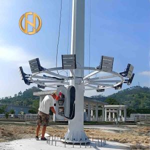 China Factory Direct Supply 25m 30m High Mast Light Adjustable Lamp Pole Electrical Equipment on sale