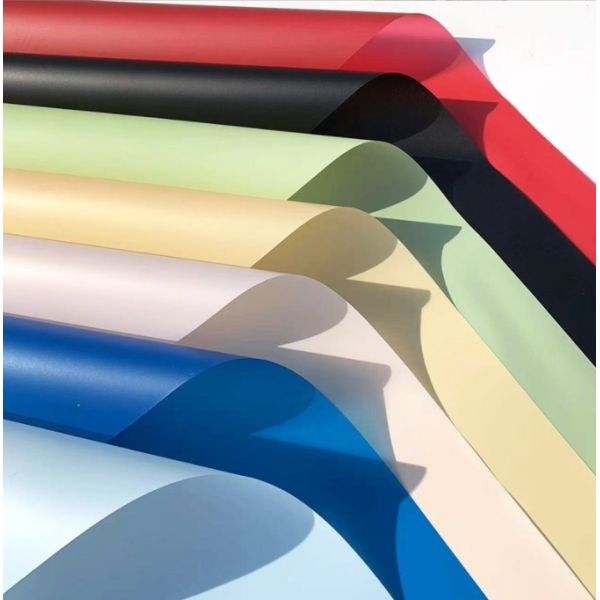 Solid-color matte paper-wrapped flower paper, flower packaging paper material, flower shop bouquet waterproof packaging paper, semi-transparent